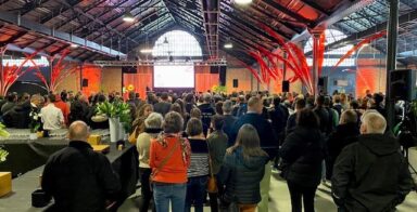 un cocktail pour un événement d'entreprise à la halle de la courrouze