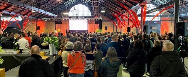 un cocktail pour un événement d'entreprise à la halle de la courrouze