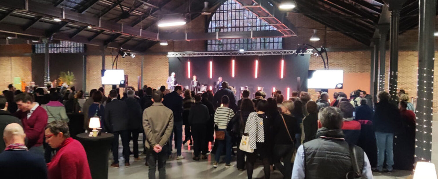 Un cocktail pour une soirée d'entreprise à la Halle de la Courrouze