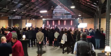 Un cocktail pour une soirée d'entreprise à la Halle de la Courrouze