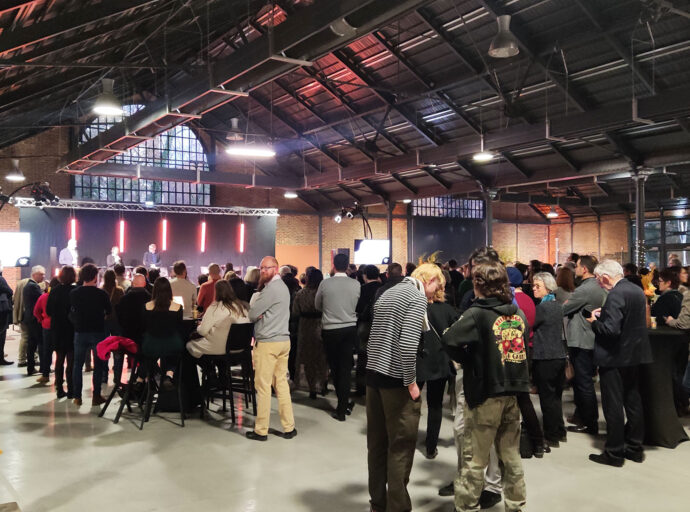 Un cocktail pour une soirée d'entreprise à la Halle de la Courrouze