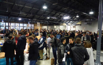 stands d'exposants pour un salon professionnel à la halle de la courrouze