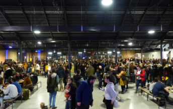 stands d'exposants pour un salon professionnel à la halle de la courrouze