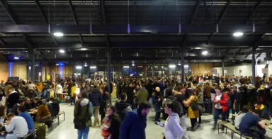 stands d'exposants pour un salon professionnel à la halle de la courrouze