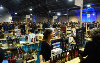 stands d'exposants pour un salon professionnel à la halle de la courrouze