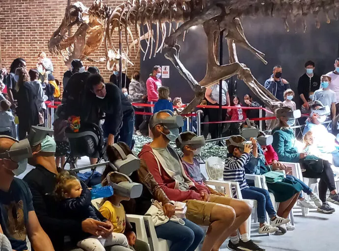 exposition de dinosaures à la halle de la courrouze